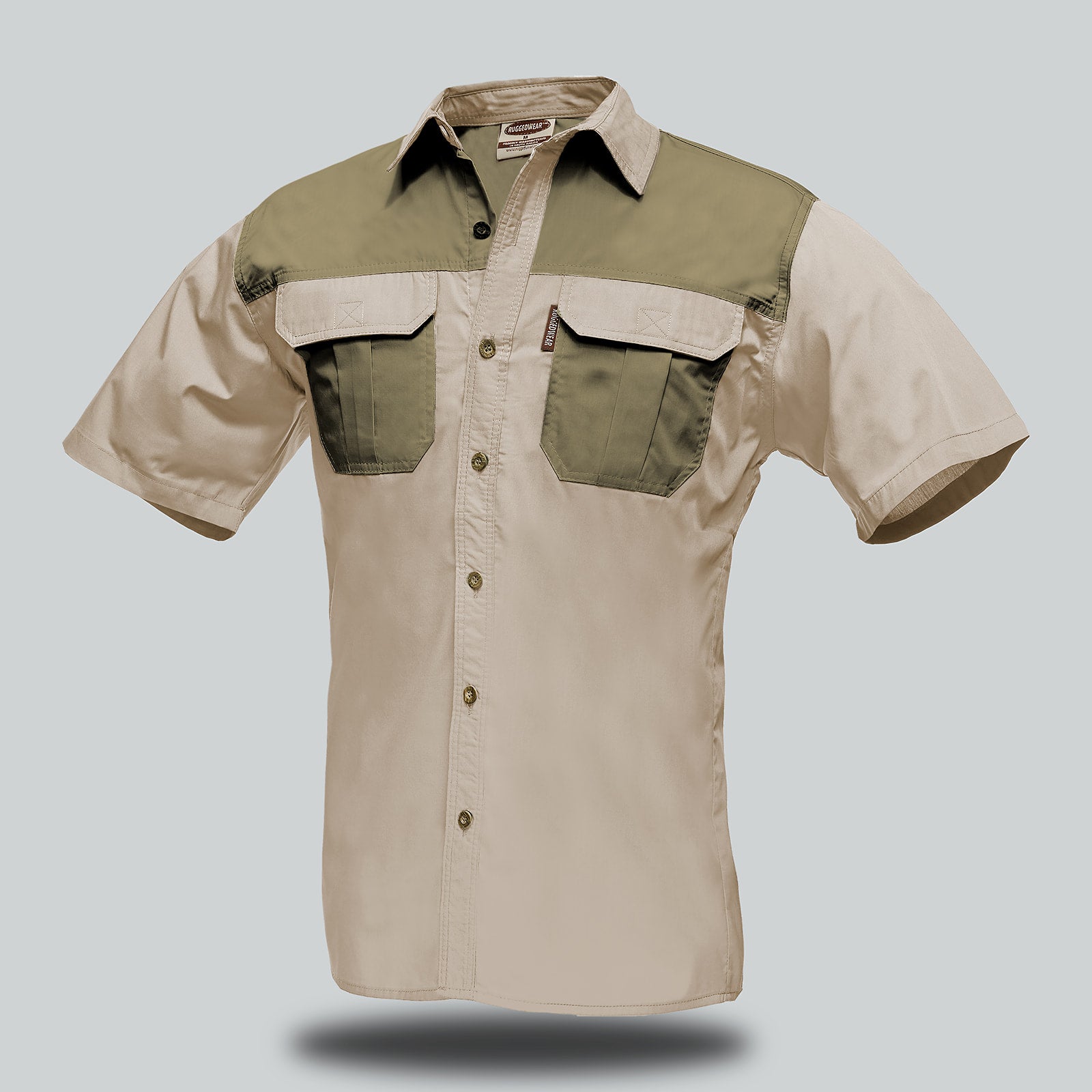 Hippo Two-Tone  Short Sleeve Shirt - Men's