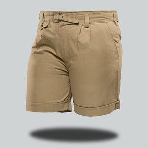 Sable Shorts with turn-ups & adjustable front buckle - Men's
